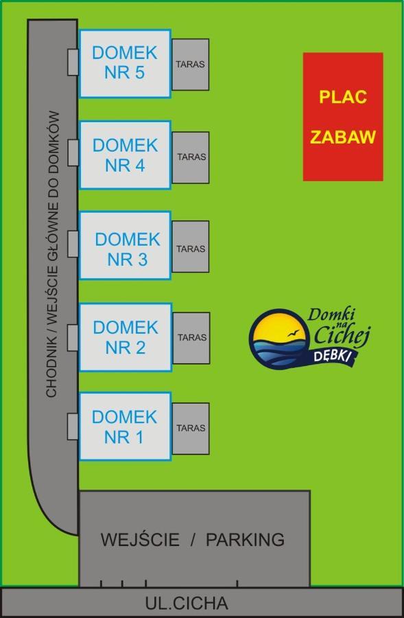 Domki Na Cichej Debki Bagian luar foto